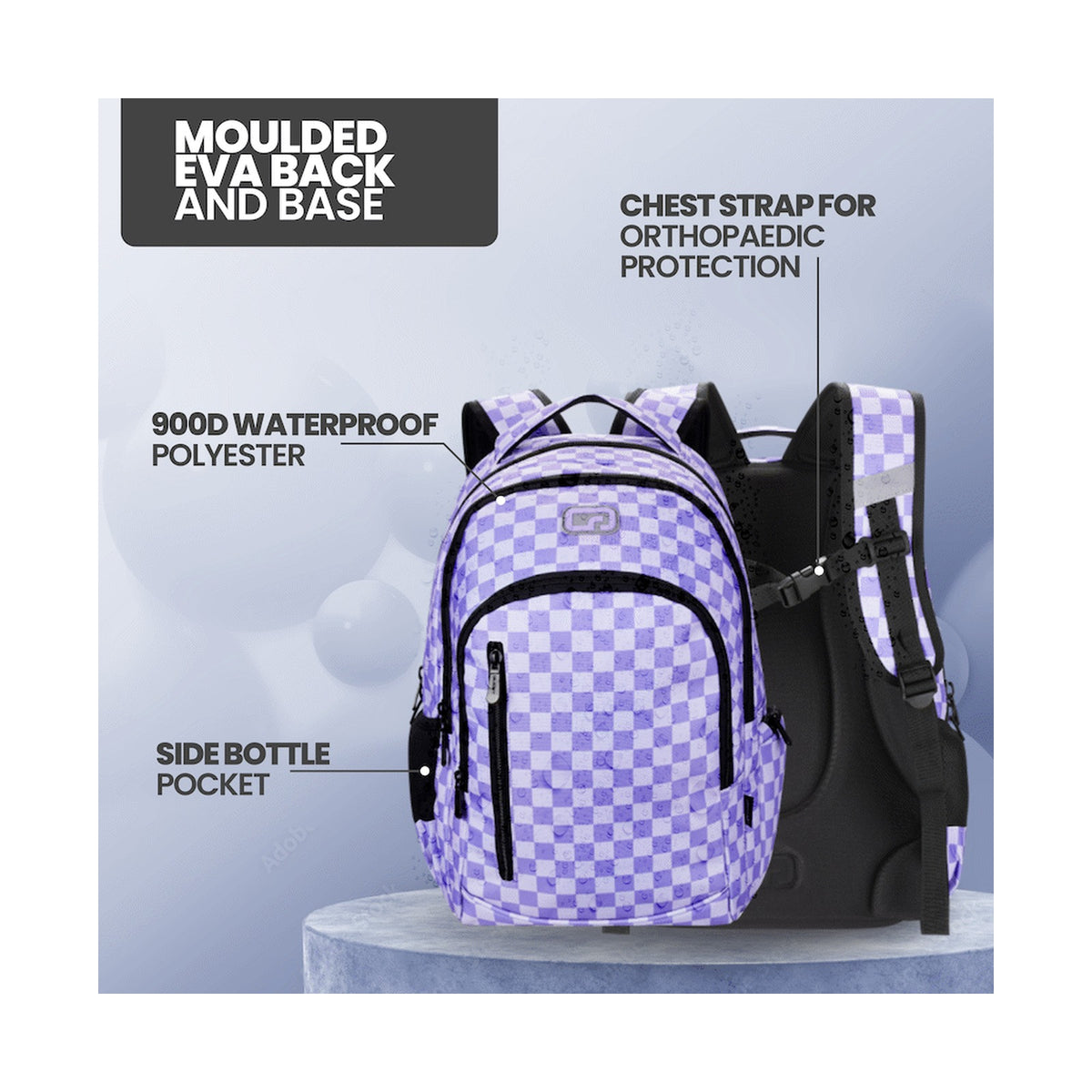 Quest Checker Senior Scholar Backpack Purple
