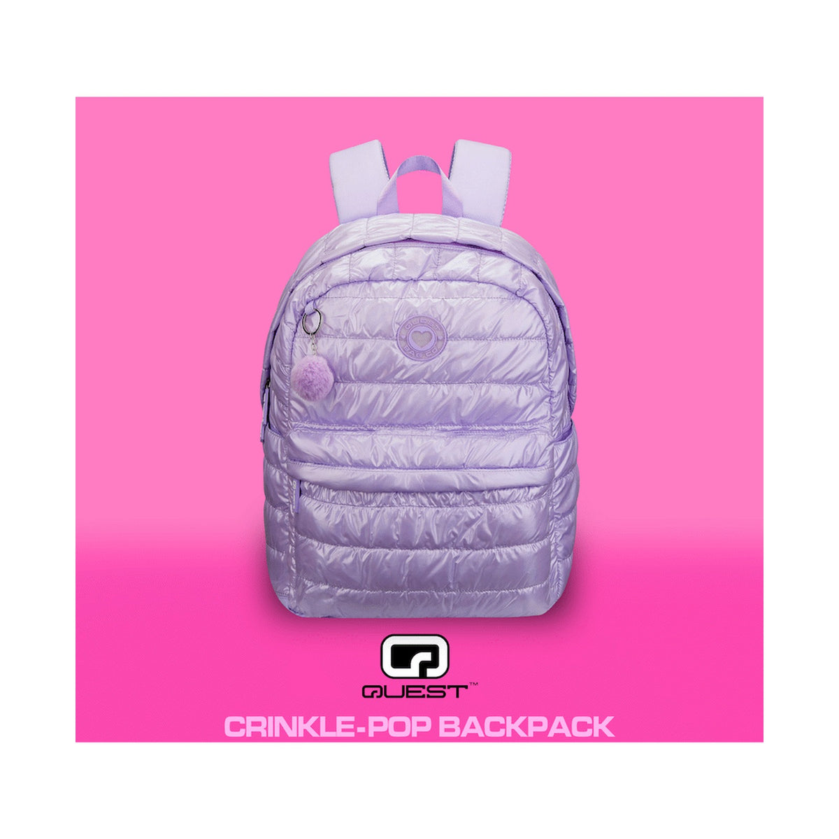 Quest Crinkle-Pop Backpack Lilac