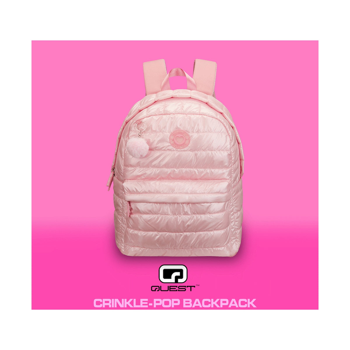 Quest Crinkle-Pop Backpack Pink