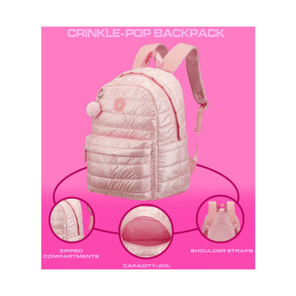 Quest Crinkle-Pop Backpack Pink