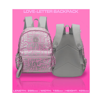 Quest Love-letter Backpack Pink