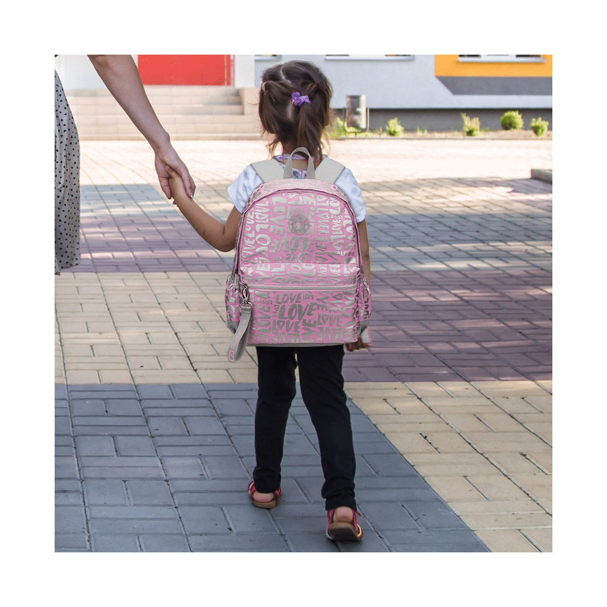 Quest Love-letter Backpack Pink