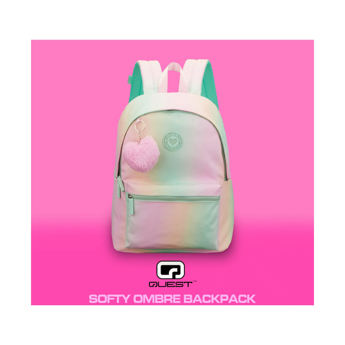 Quest Softy Ombre Backpack Pink