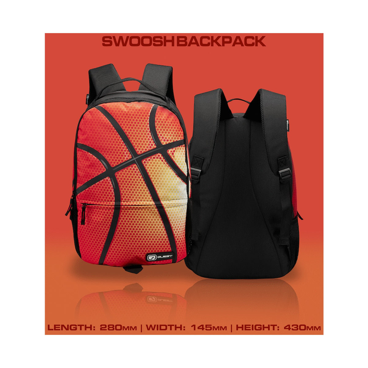 Quest Swoosh Backpack Black