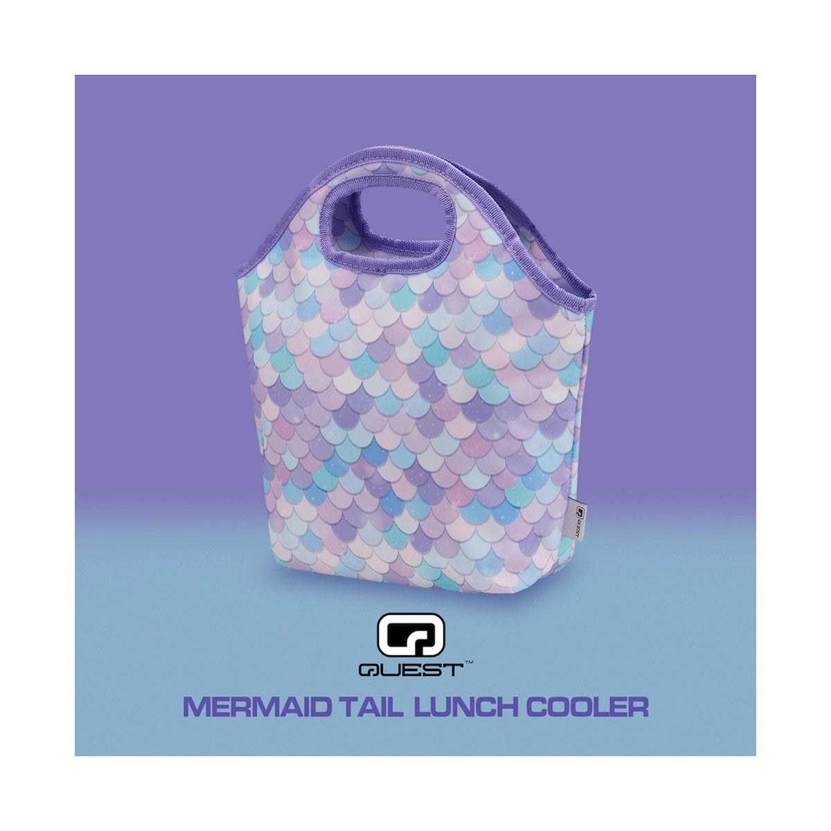 Quest Mermaid Tail Lunch Bag Lilac