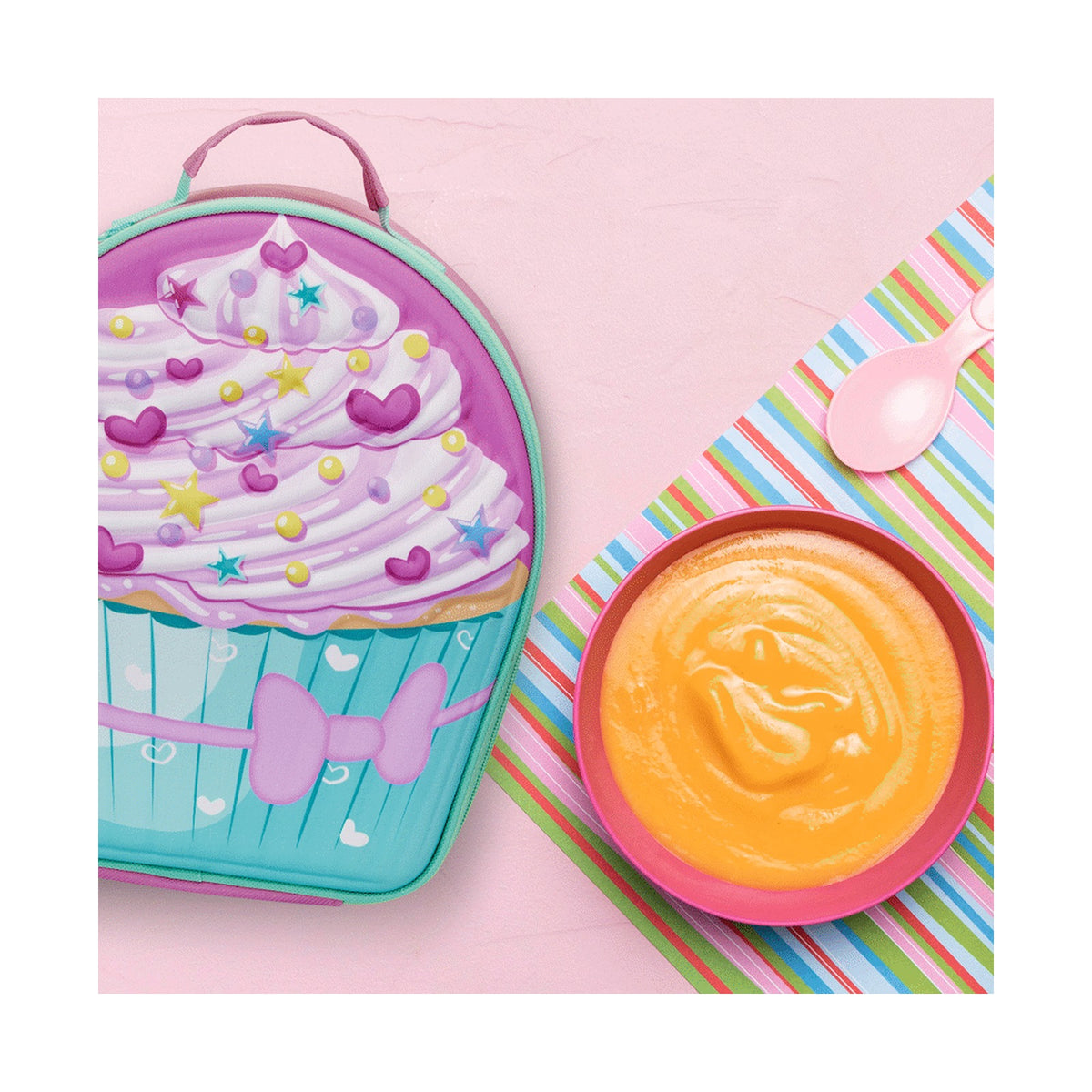 Quest Cupcake 3D EVA Lunch Bag - Pink