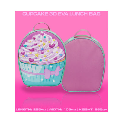 Quest Cupcake 3D EVA Lunch Bag - Pink