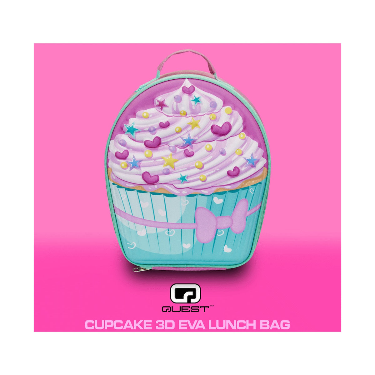Quest Cupcake 3D EVA Lunch Bag - Pink