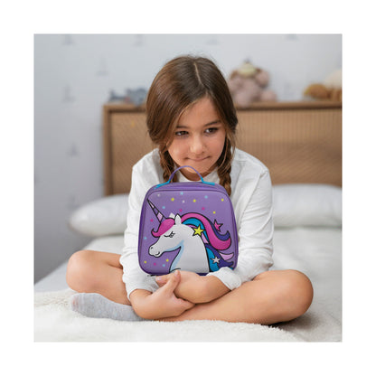 Quest Unicorn 3D EVA Lunch Bag Purple