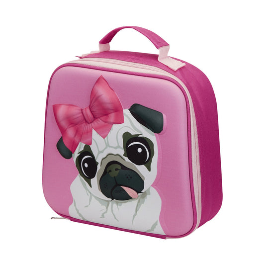 Quest Pug 3D EVA Lunch Bag - Pink