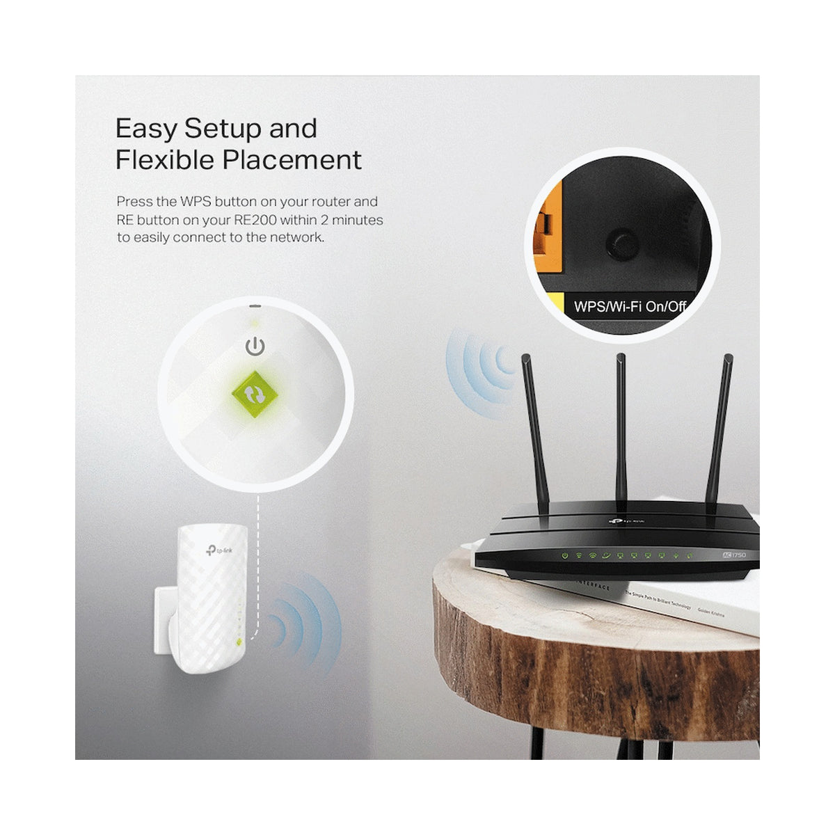 TP-Link RE200 AC750 Wi-Fi Range Extender
