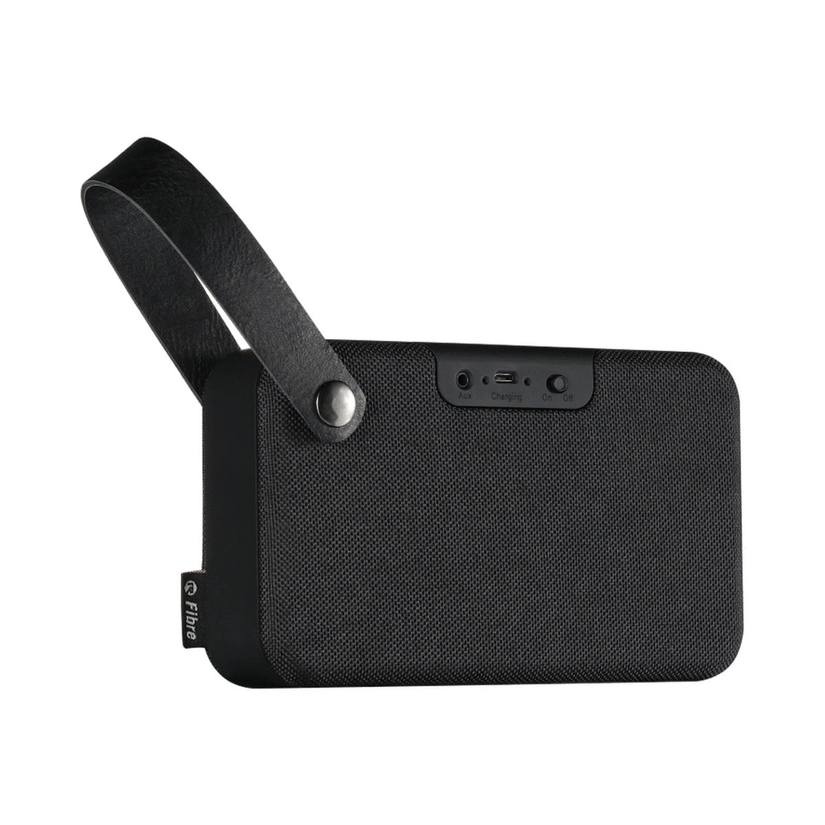 Rocka Fibre Series Bluetooth Speaker with Fabric Trim - Black