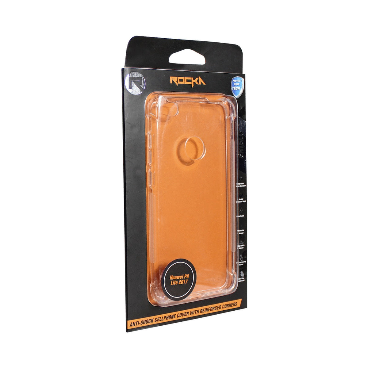Rocka Shield Series  phone cover anti shock TPU -  Huawei P8 Lite 2017 - clear