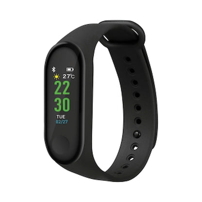 Rocka Heartbeat Series Fitness Band with Heart Rate Monitor - Black - PDQ of 10 Pcs