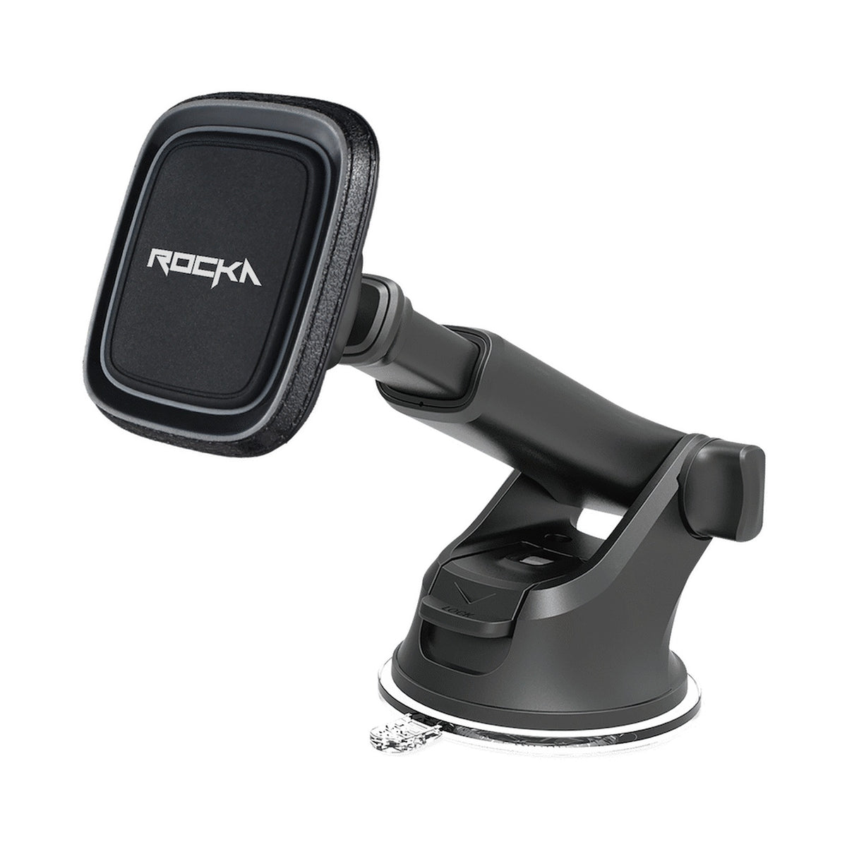 Rocka Journey Series Magnetic Car Phone Holder with Extension Arm - Black