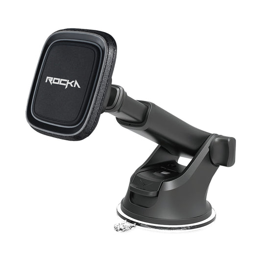 Rocka Journey Series Magnetic Car Phone Holder with Extension Arm - Black