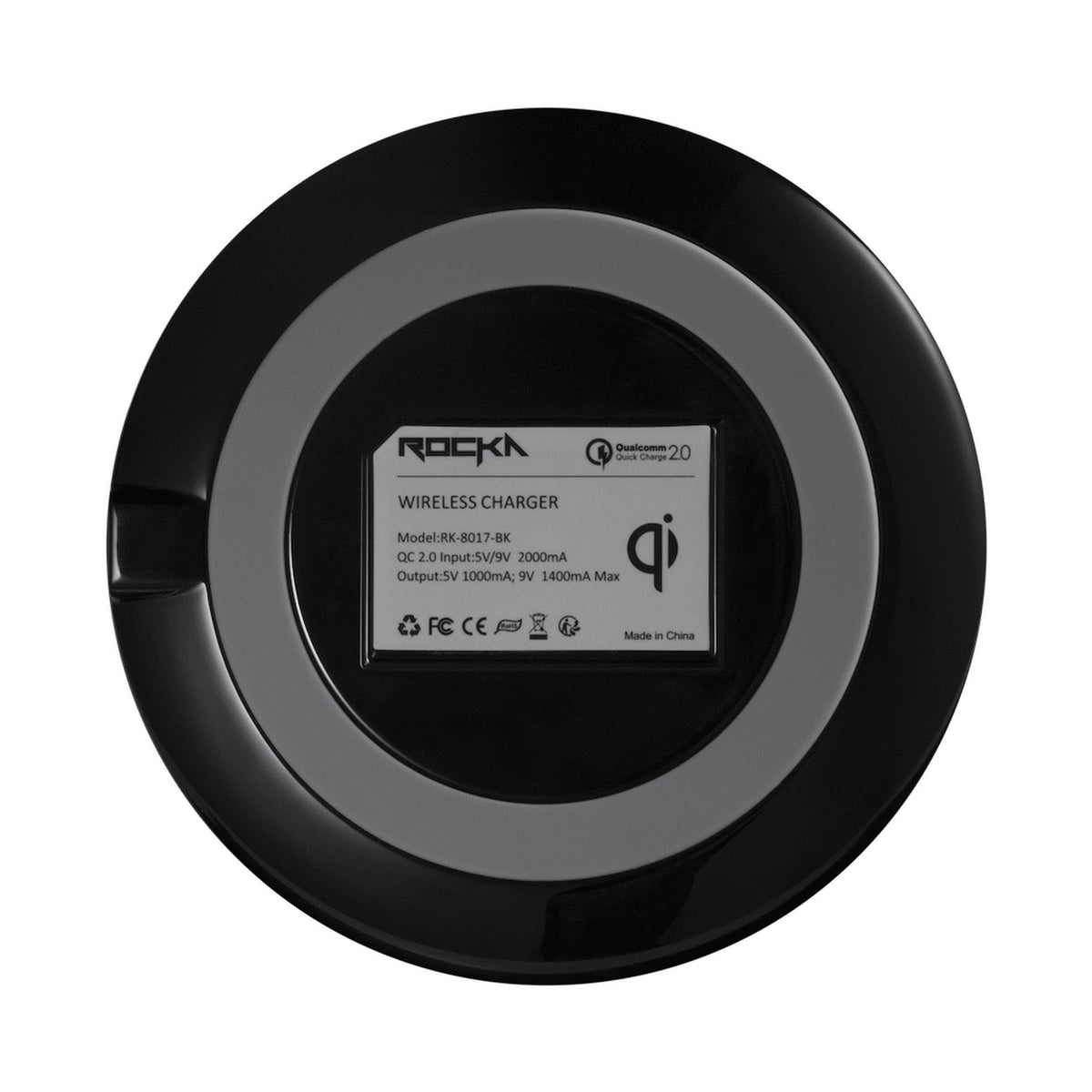 Rocka Liberty Series Qi Wireless Phone Charger - Black