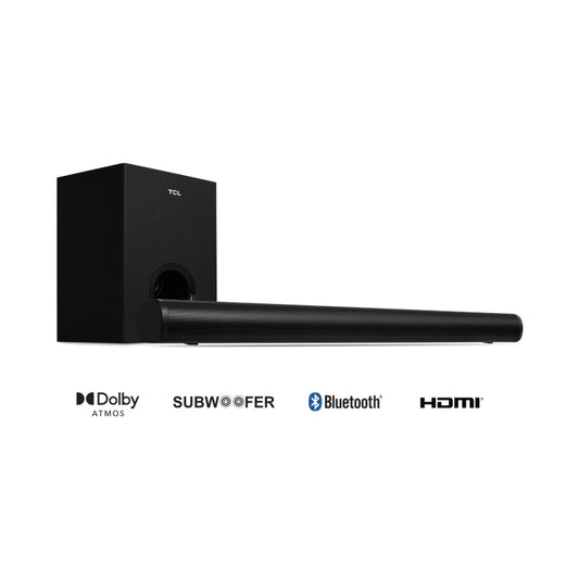 TCL 2.1 Channel 200w Sound Bar with Wireless Subwoofer