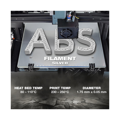 SA Filament ABS Premium Filament 1kg - Silver