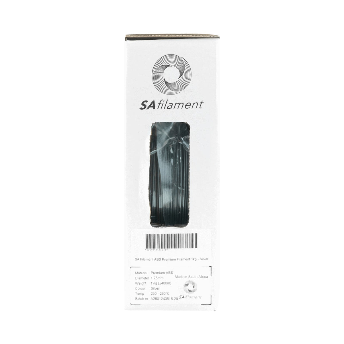 SA Filament ABS Premium Filament 1kg - Silver