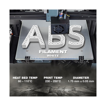 SA Filament ABS Premium Filament 1kg - White