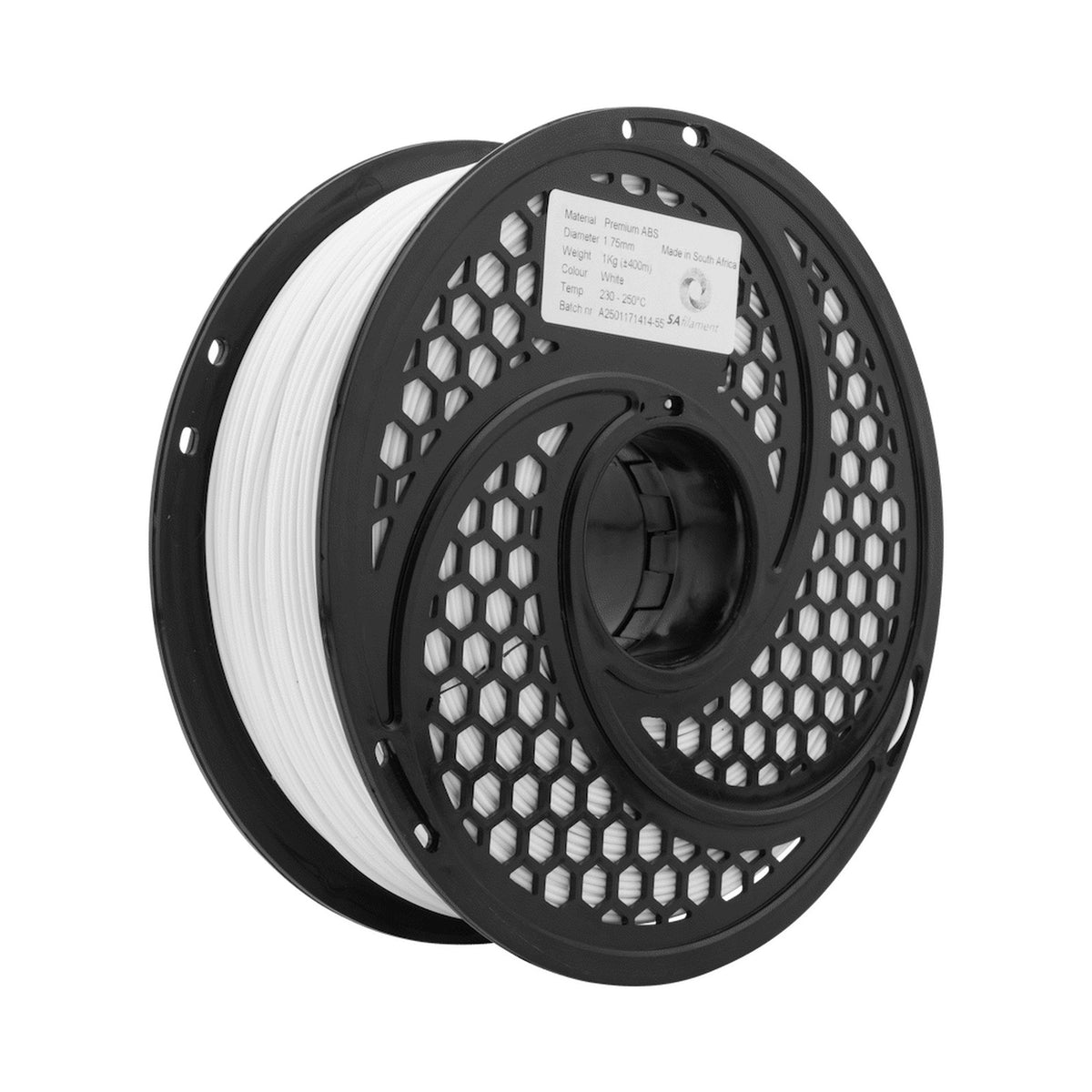 SA Filament ABS Premium Filament 1kg - White