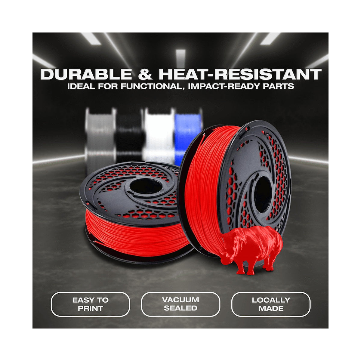 SA Filament ABS Premium Filament 1kg - Red