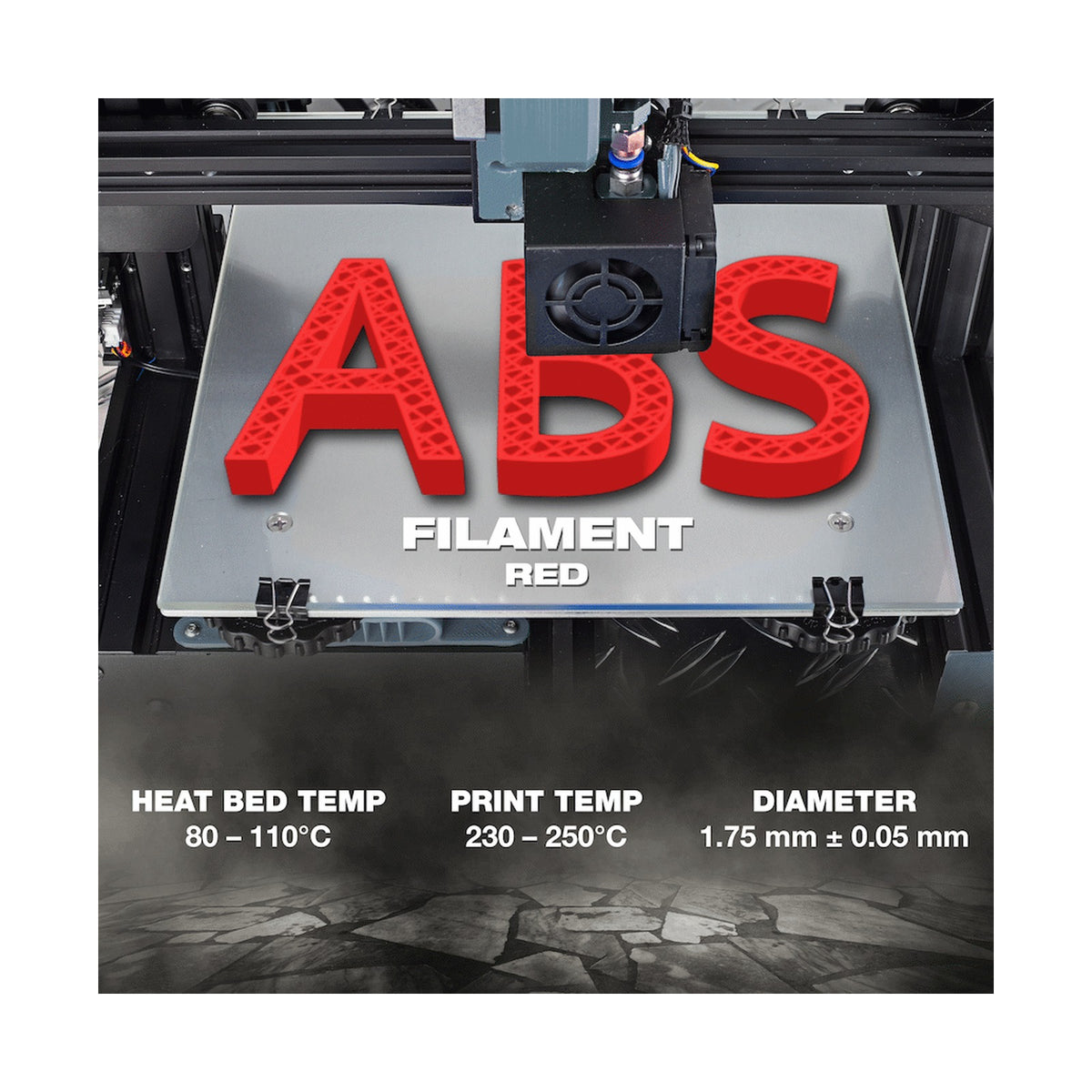 SA Filament ABS Premium Filament 1kg - Red