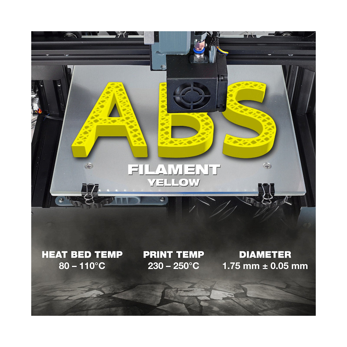 SA Filament ABS Premium Filament 1kg - Yellow