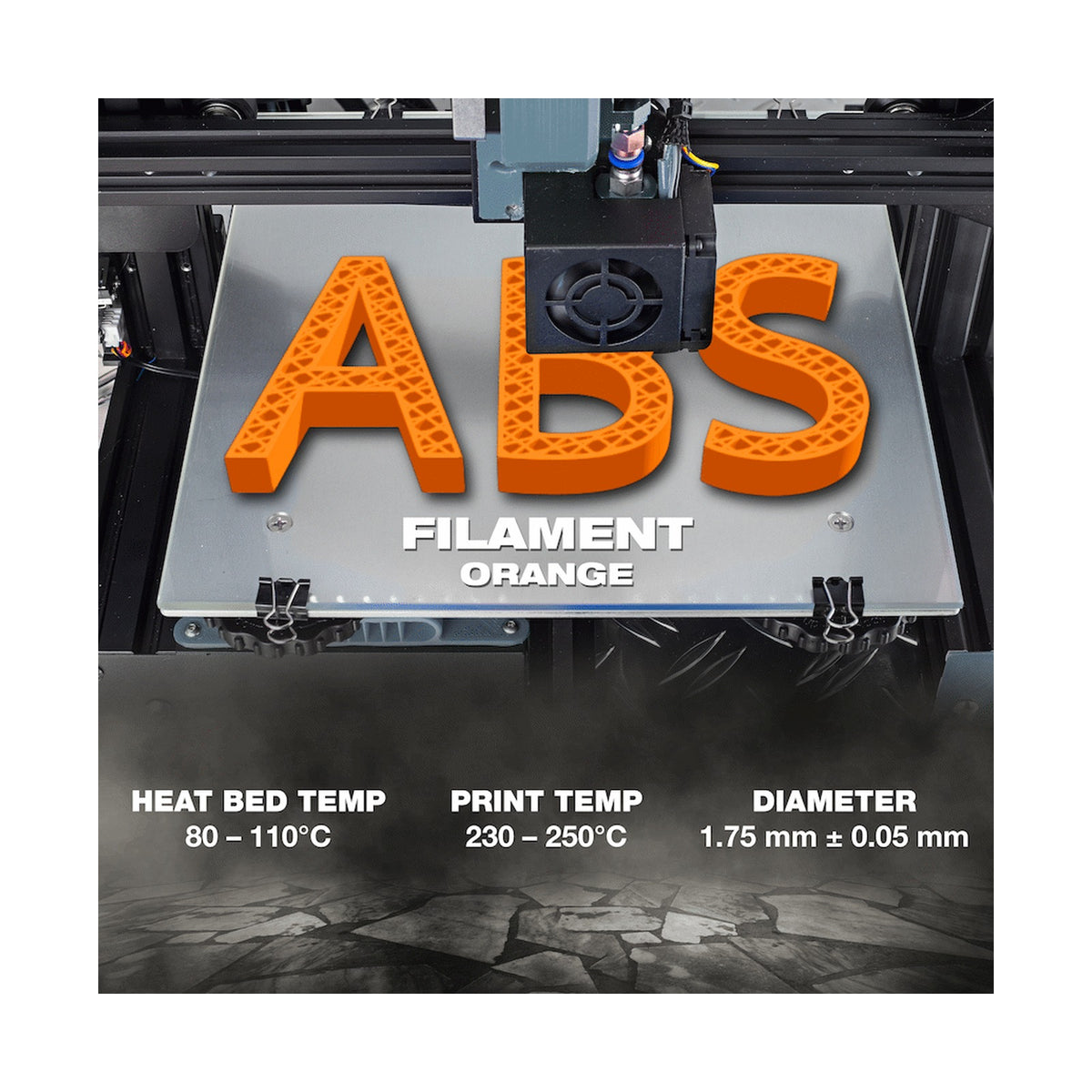 SA Filament ABS Premium Filament 1kg - Orange