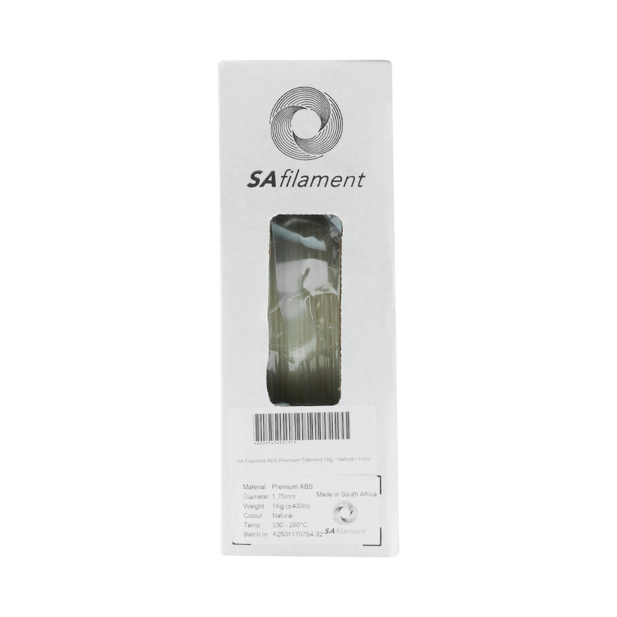 SA Filament ABS Premium Filament 1kg - Natural / Ivory