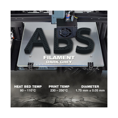 SA Filament ABS Premium Filament 1kg - Dark Grey