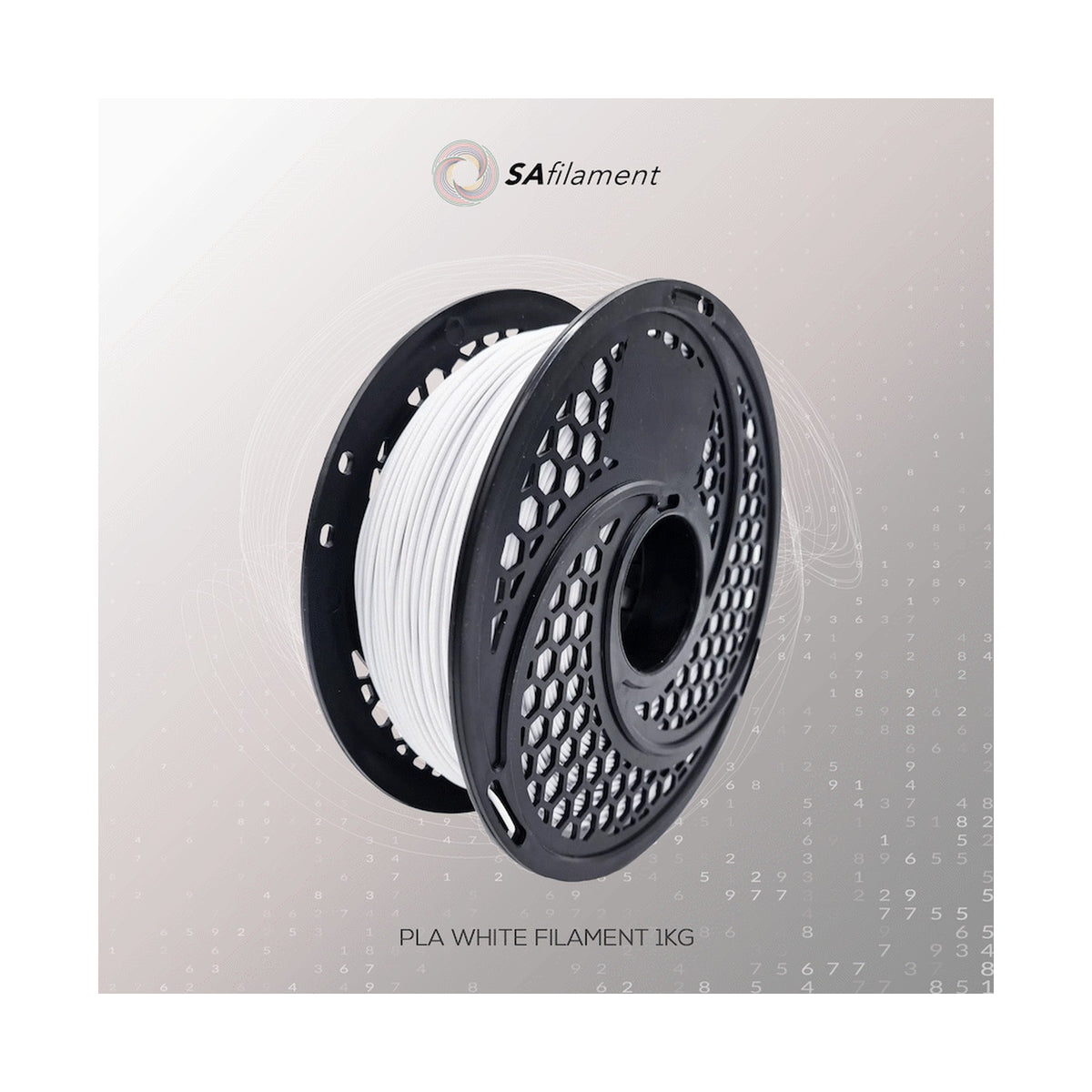 PLA White Filament 1kg, 1.75mm