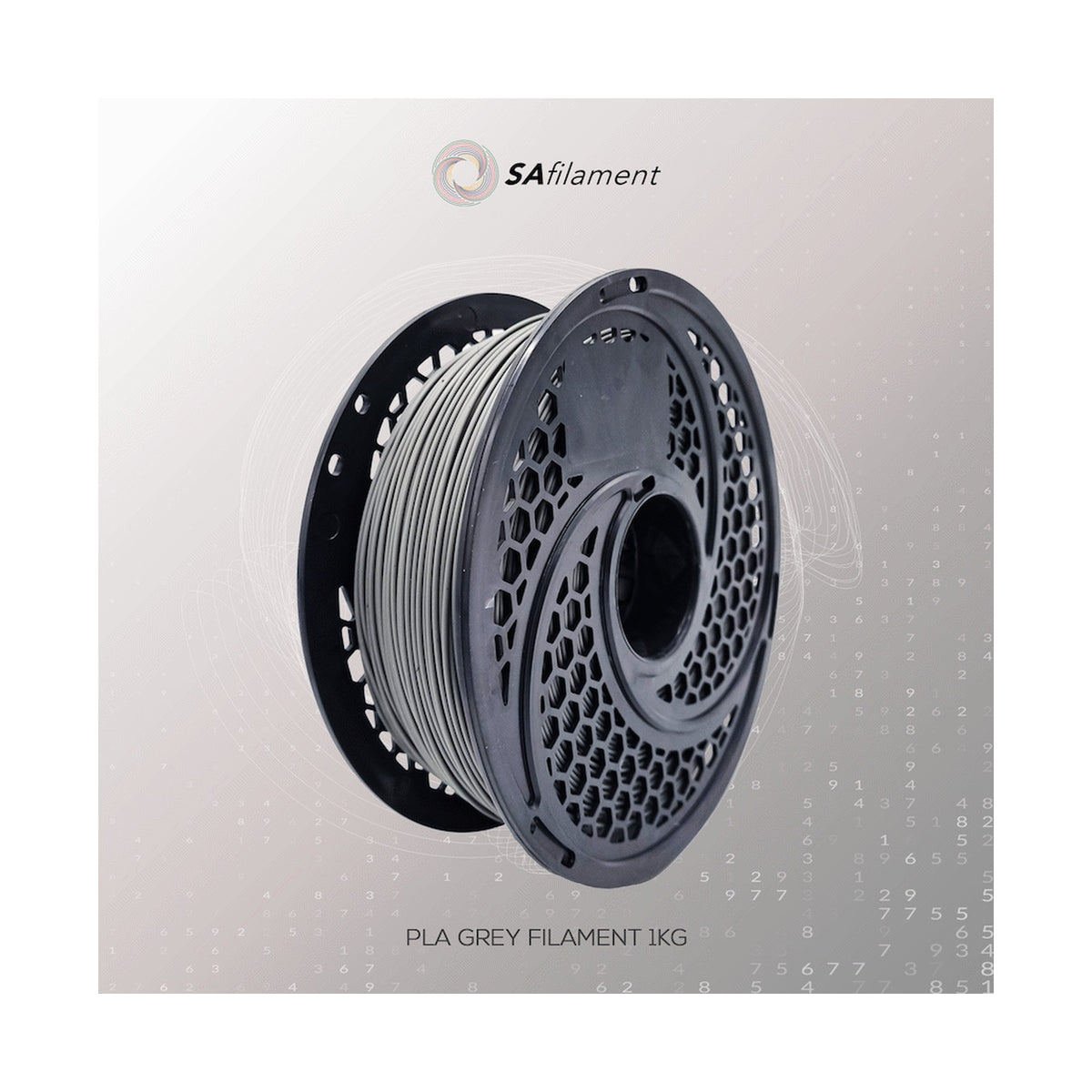 PLA Grey Filament 1kg, 1.75mm