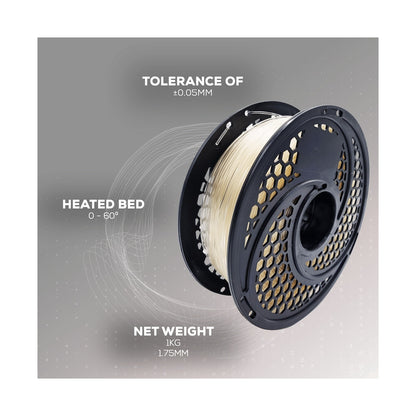 PLA Filament - Clear - 1kg, 1.75mm