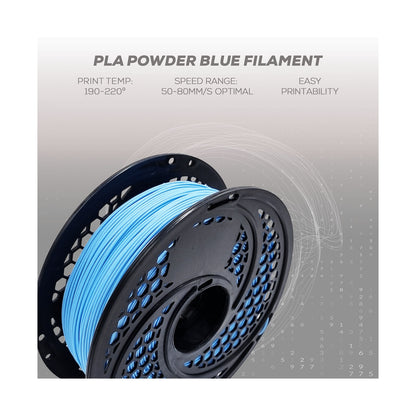 PLA Powder Blue Filament 1kg, 1.75mm