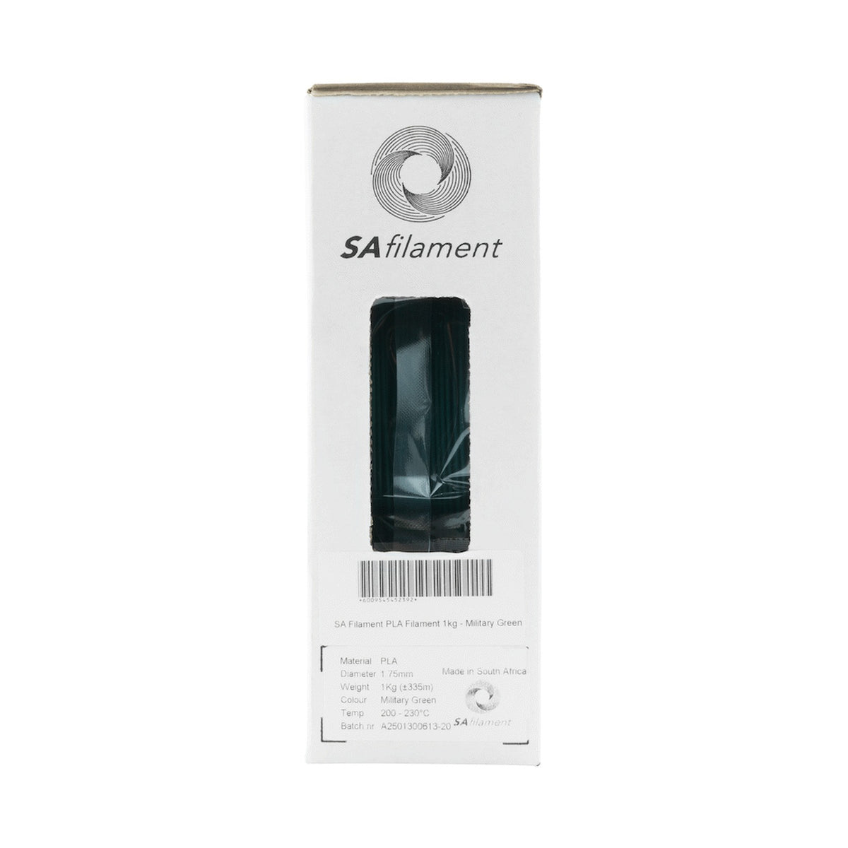 SA Filament PLA Filament 1kg - Military Green