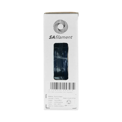 SA Filament PLA UV Neon Filament 1kg - Luminous Blue