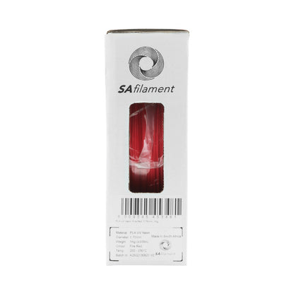 SA Filament PLA UV Neon Filament 1kg -  Fire Red