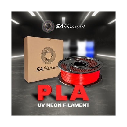 SA Filament PLA UV Neon Filament 1kg -  Fire Red