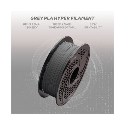 SA Filament PLA Hyper Filament 1kg - Grey