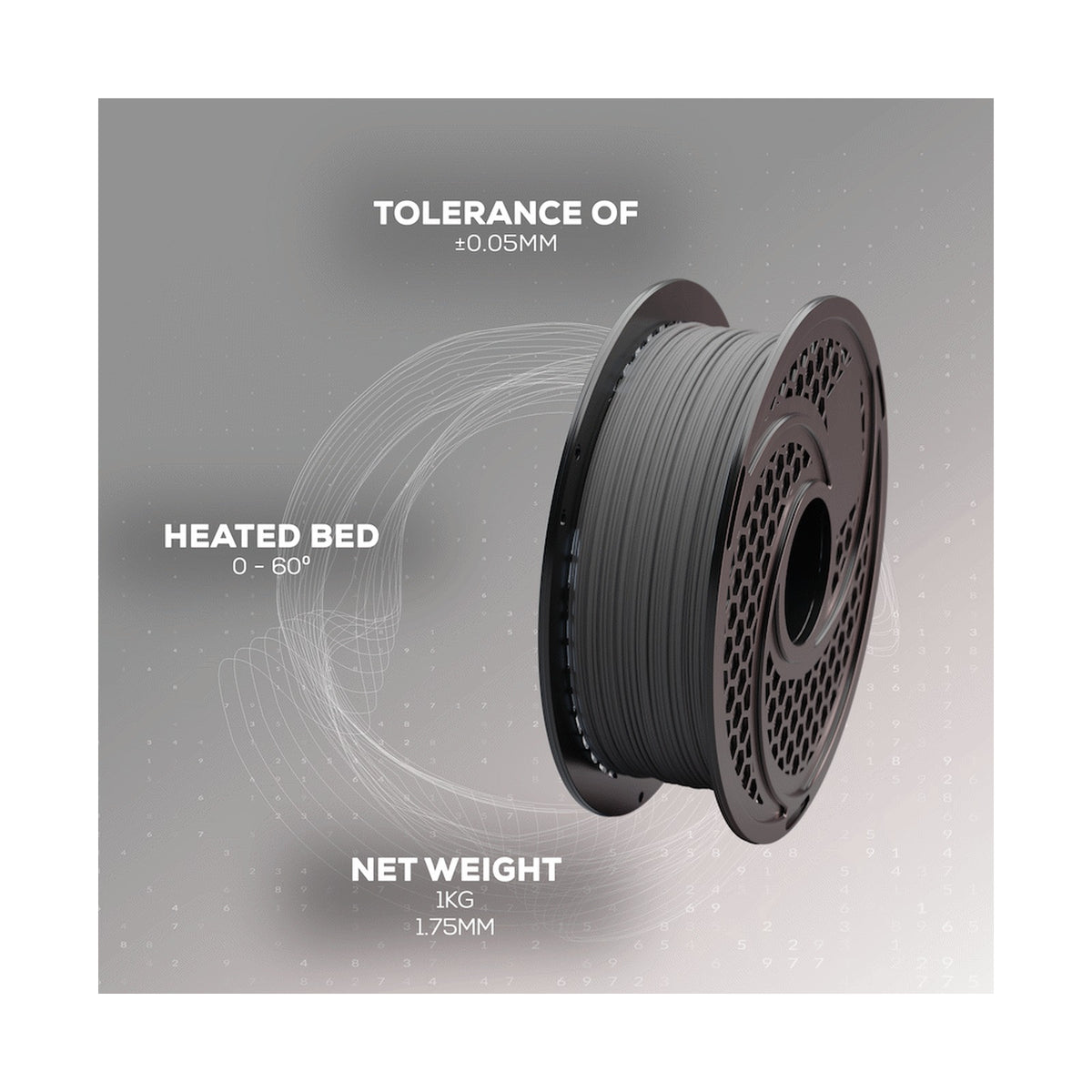 SA Filament PLA Hyper Filament 1kg - Grey