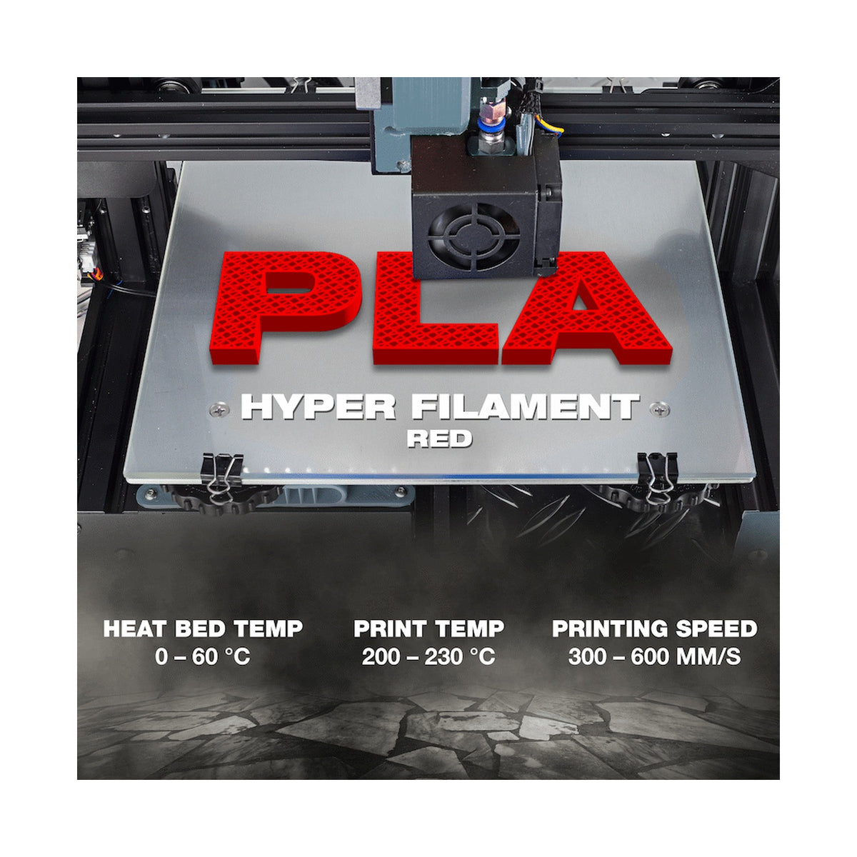 SA Filament PLA Hyper Filament 1kg - Red