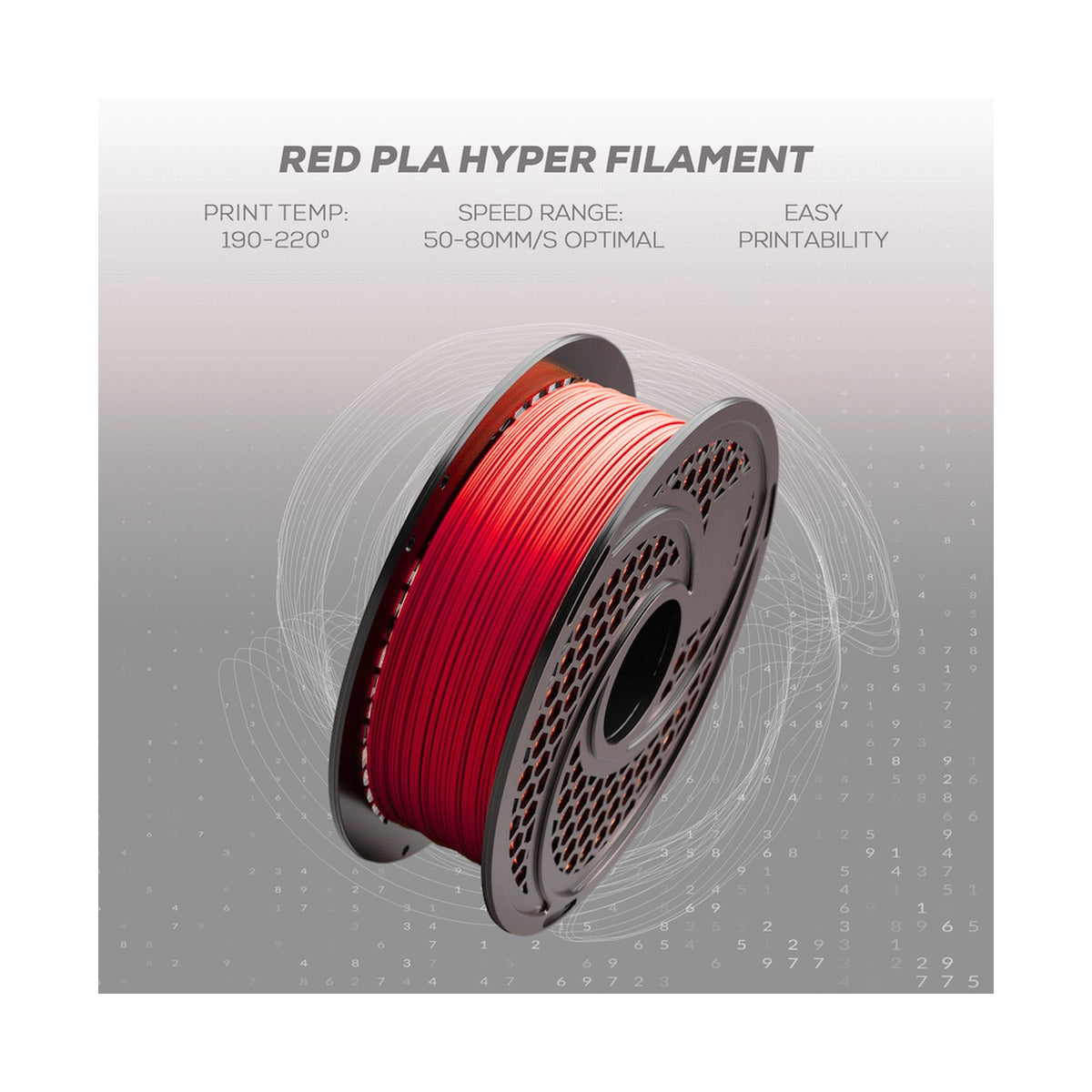 SA Filament PLA Hyper Filament 1kg - Red