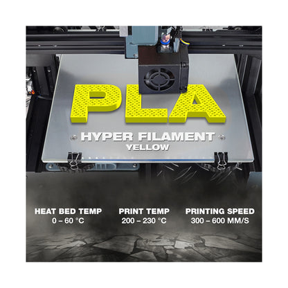 SA Filament PLA Hyper Filament 1kg - Yellow