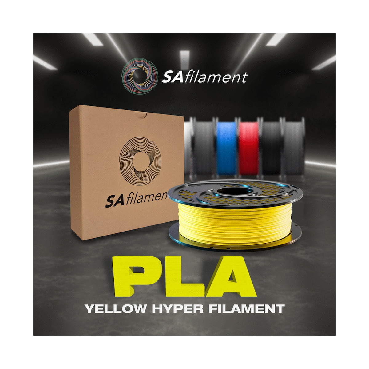 SA Filament PLA Hyper Filament 1kg - Yellow