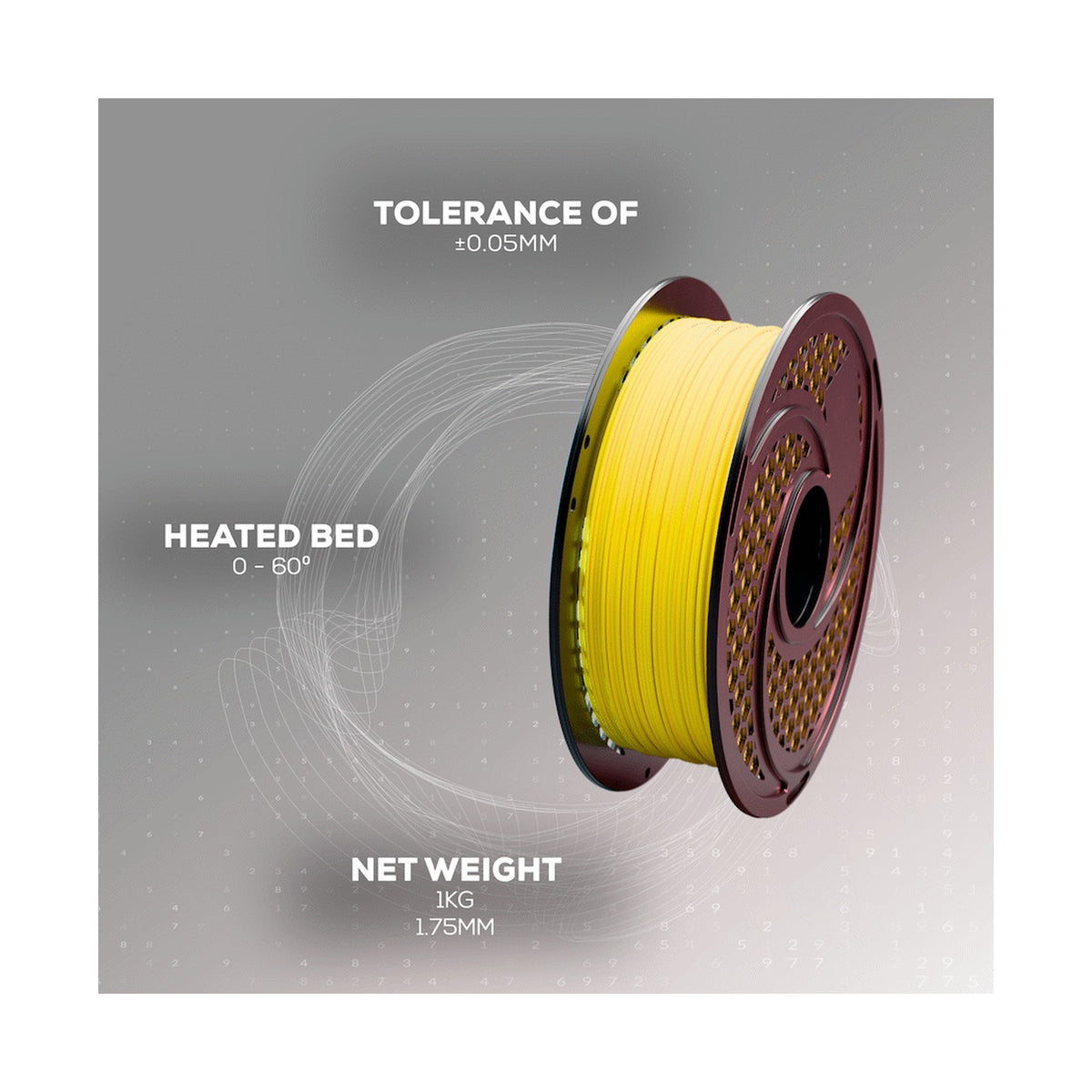 SA Filament PLA Hyper Filament 1kg - Yellow