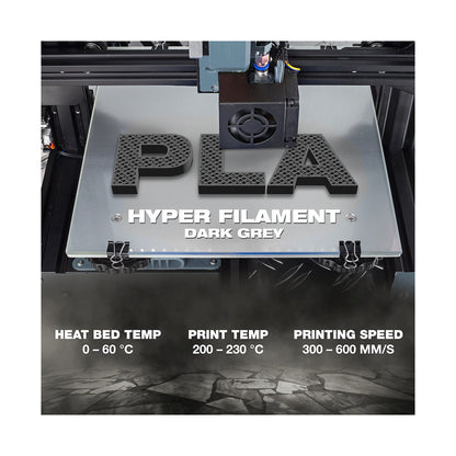 SA Filament PLA Hyper Filament 1kg - Dark Grey
