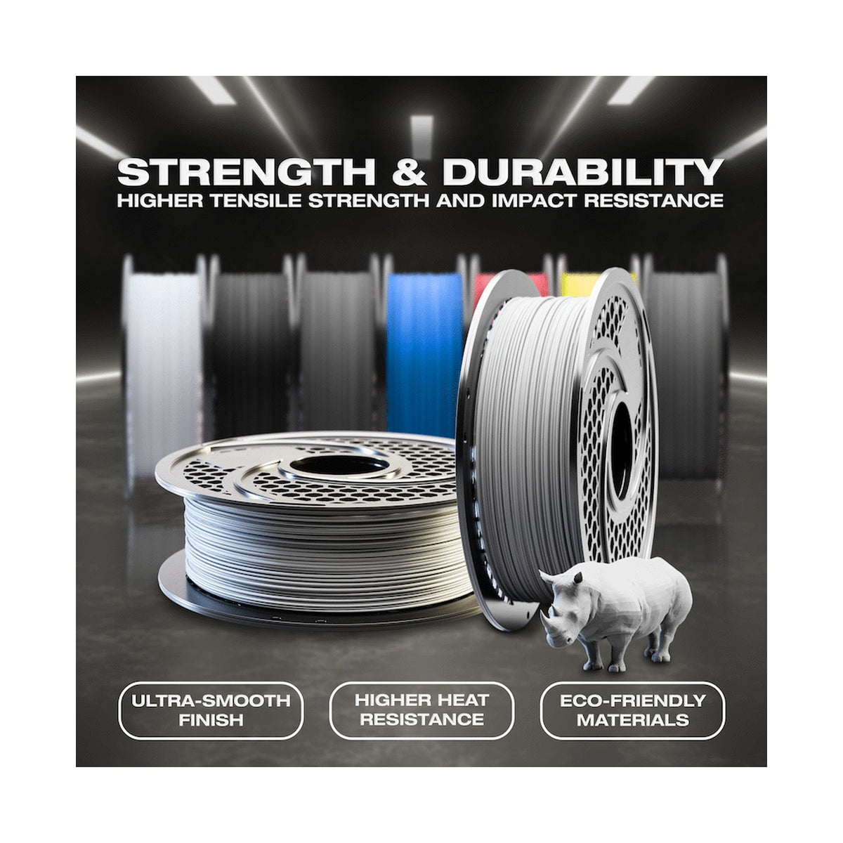 SA Filament PLA Hyper Filament 1kg - Light Grey