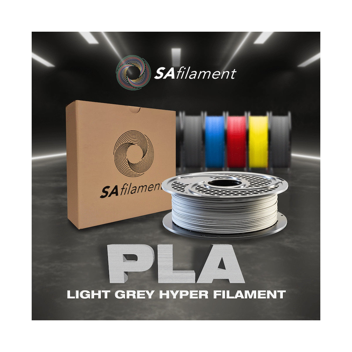 SA Filament PLA Hyper Filament 1kg - Light Grey